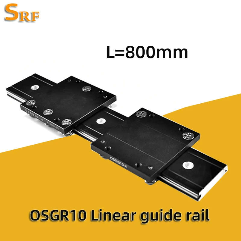 Trilho de Guia Linear Duplo Eixo 50 mm Largura Osgr10 l = 800 mm com Bloco de Rolamento Osgb10 para Máquina