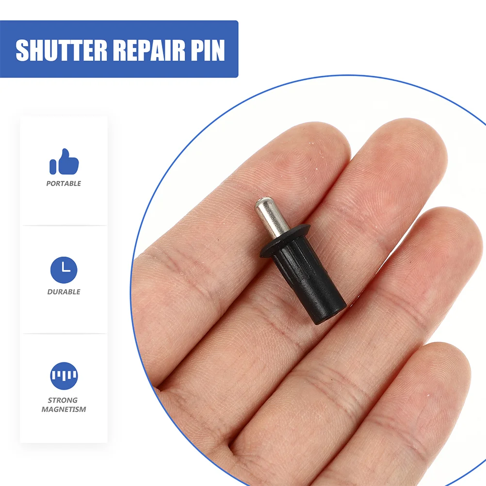 50 Pcs Indoor Window Shutters Retractable Pin Bulkhead Hardware Replacement Repair Louvers Pp