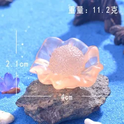 Luminous Coral Micro Landscape Ornaments - Glowing Oyster Aquarium Decor (Pearl oyster shell)