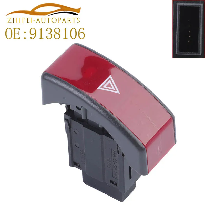 9138106EmergencyLightSwitchHazardWarningLightSwitchCar