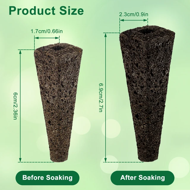 100 Db Vetőmagnövekedés Szivacsok Csere Gyökérnövekedés Palánták Indító Dugók Vetőmag Mag Hüvely Hidroponikus Kert Ültetés - Image 3