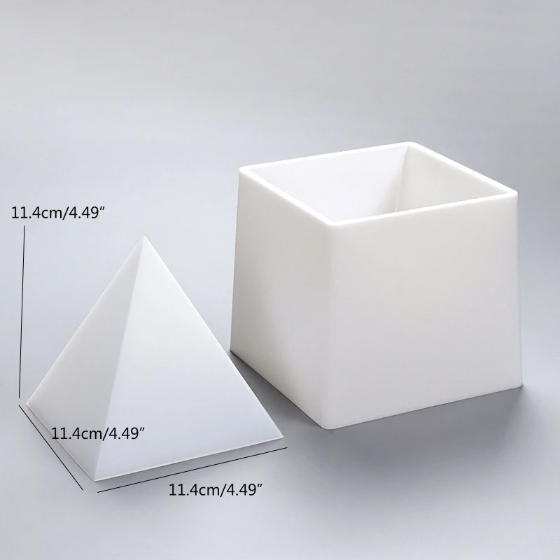 12cm Pyramid Epoxy Resin Mold Handmade Ornaments Silicone Mould DIY Crafts Mold