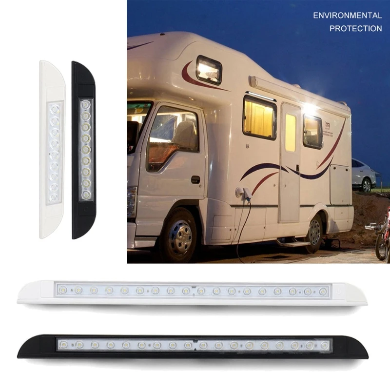 Luces LED Exterior Para Caravana 12V | Modo Dual: Luz Blanca 6500K Y Ámbar Intermitente | IP67, 6000 Lúmenes