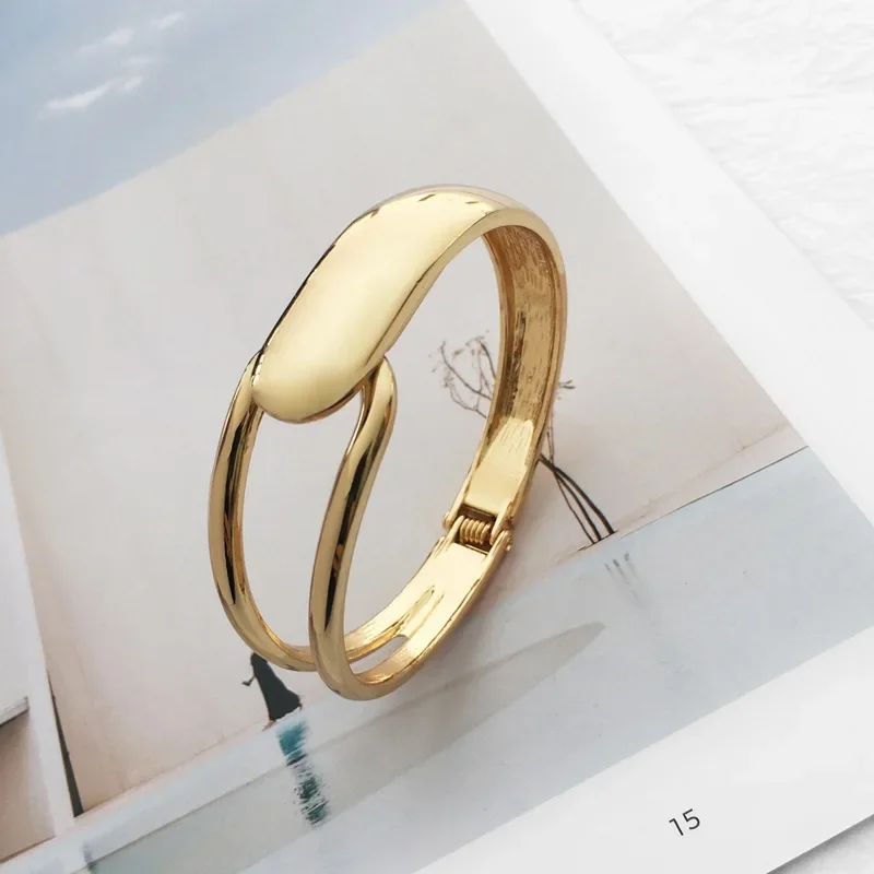 Palace Vintage Zinc Alloy Adjustable Bangles Couples Simple Fashionable Personalized Cuff Bracelet Party Jewelry Gifts 5