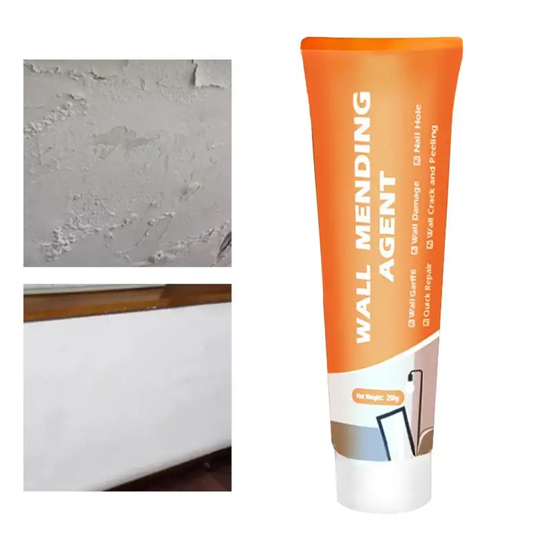 Wall Mending Agent Repair Kit 250g Wall Repair Cream with Scraper Paint Cracked Repair Paste With Straight Scraper For Home Wall