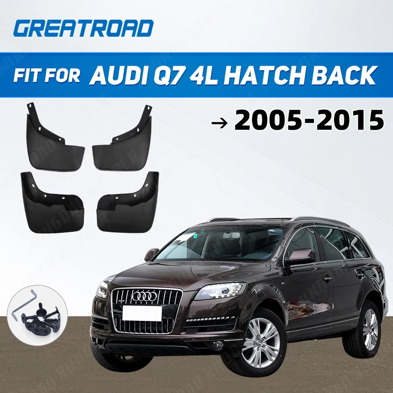 

Car Mud Flaps For Audi Q7 2005 - 2015 Mudflaps Splash Guards Mud Flap Mudguards Fender Front Rear 2012 2013 2014 Accessories