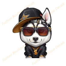 

Fuzhen Boutique Decals Exterior Accessories Auto Car Stickers for Siberian Husky Decals Car Whole Body Decor Window Trunk