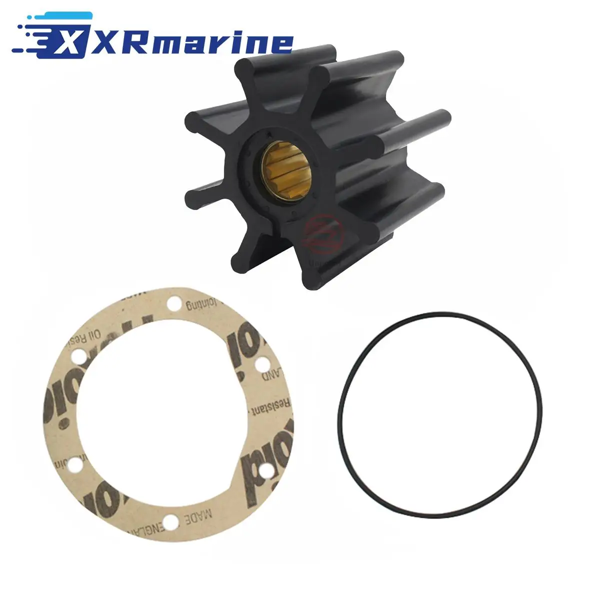 Girante Pompa Acqua Motore Marino BMW D7/D12 – Kit Con O-ring E Guarnizioni, 6 Pale, Diametro 40 Mm, In Neoprene