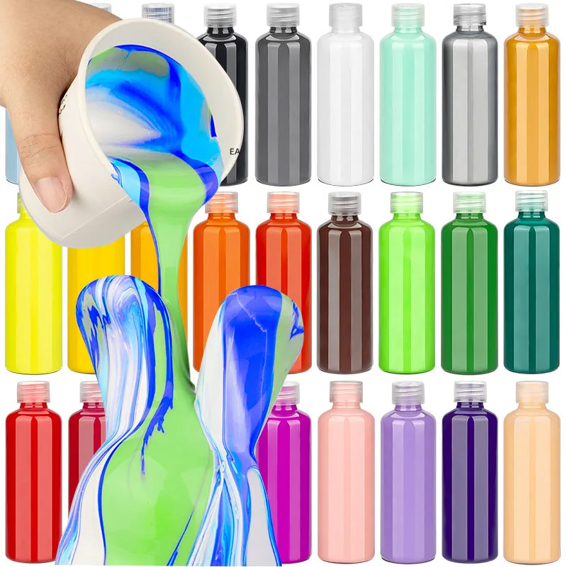 Acrylic Pigment Fluid Paint for DIY Art and Craft