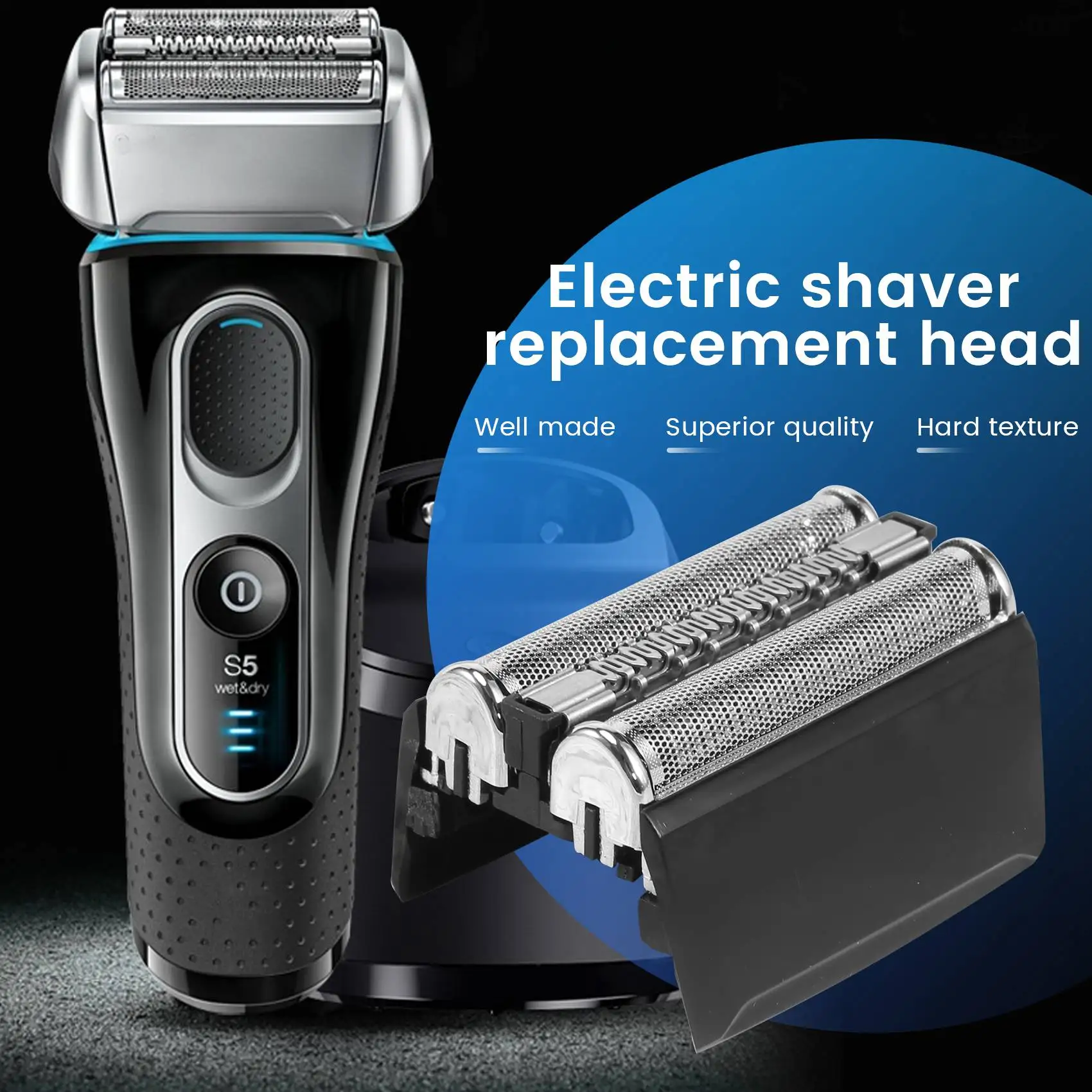 Per Braun Series 5 Braun Shaver 52B Testina Di Ricambio Per Rasoio Elettrico Di Ricambio 5020,5020S, 5030,5030S, 5040,5040S