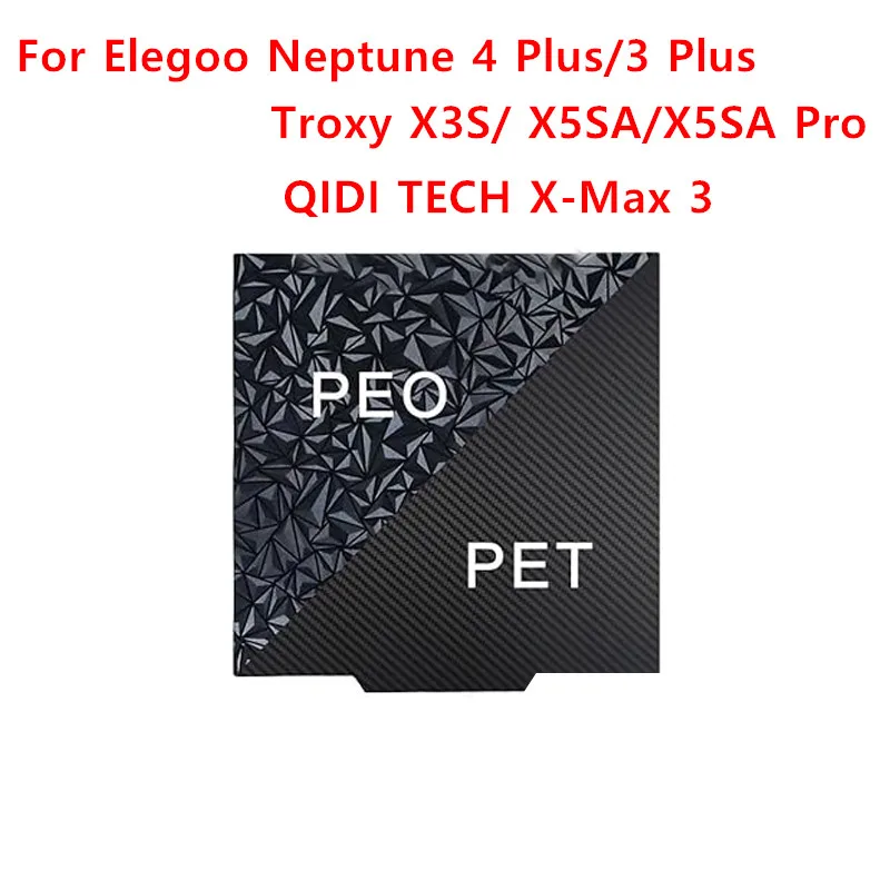 ENERGETIC For Elegoo Neptune 4 Plus/3 Plus PEI 빌드 플레이트 330x330mm X5SA용 양면 P..