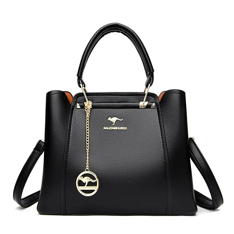 Ladies Handbag Shoulder Bag Crossbody Bag Fashion Women Soft PU Leather Handle Large Capacity Shopping Messenger Tote