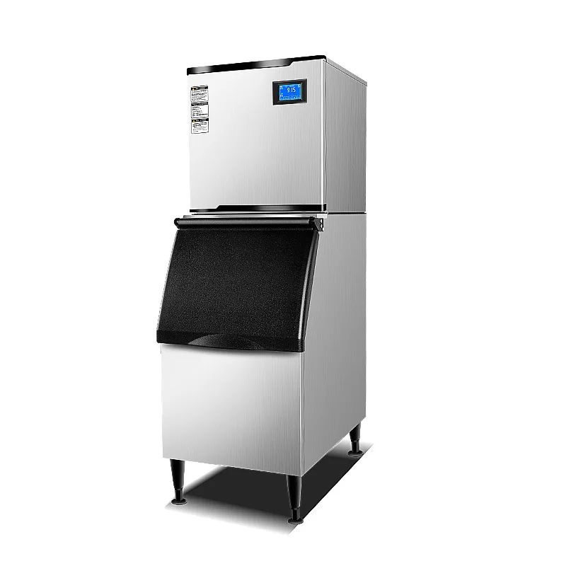 Wholesale Large Daily Output 35-420Kg Air Cooled Commercial Ice Maker Milk Tea Shop Bar KTV Crescent Ice Cube Maker Machine 3