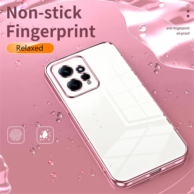 Funda enchapada transparente de lujo para Xiaomi Redmi Note 13, 12 Pro Plus, Note12pro, 5g, 12s, 11, 10, 9, 8T, 7 Pro, 12C, 13C, cubierta de silicona - Image 4