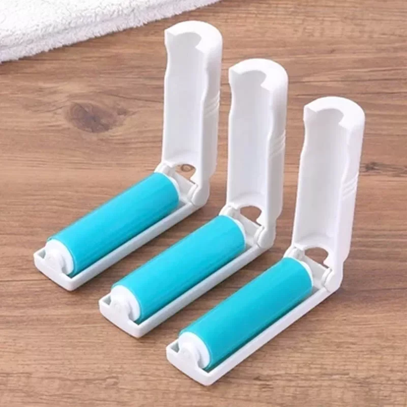 

1Pcs Clothes Fluff Dust Catcher Drum Lint Roller Recycled Foldable Drum Brushes Hair Sticky Washable Portable Tool