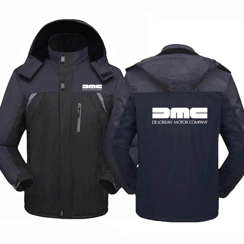 

2024 New Men's Winter Delorean Motor Company Thicken Windbreaker Waterproof Warm Outdoor Mountaineering Clothing Jackets Coat