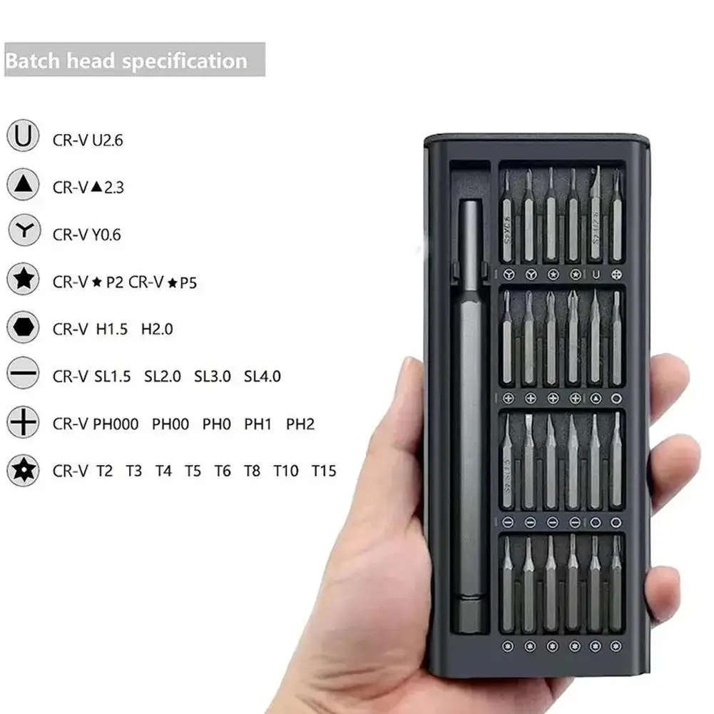 

24 In 1 Precision Screwdriver Set Screw Driver Kit Bits Repair Tool For Xiaomi Iphone Laptop Tri Wing Torx Screwdrivers Small