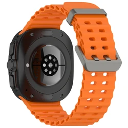 Enhanced Sport Band for Smartwatch - Soft Silicone Breathable Strap (Orange)
