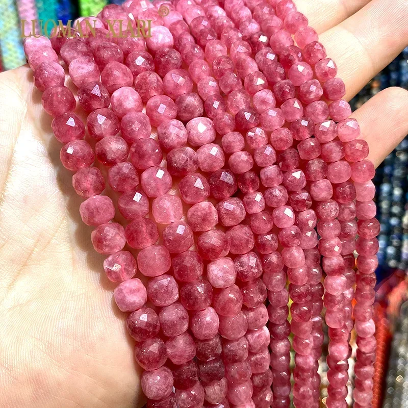 Perline In Pietra Semipreziosa Naturale Di Diaspro Marrone, 4 X 6 Mm - Foto 5