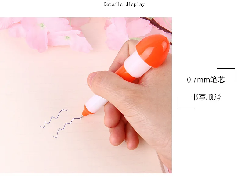 10Pcs/Lot Creative Student Stationery Cute Candy Colored Cartoon Airplane Shaped Ballpoint Pens Retractable Blue Writing Pens