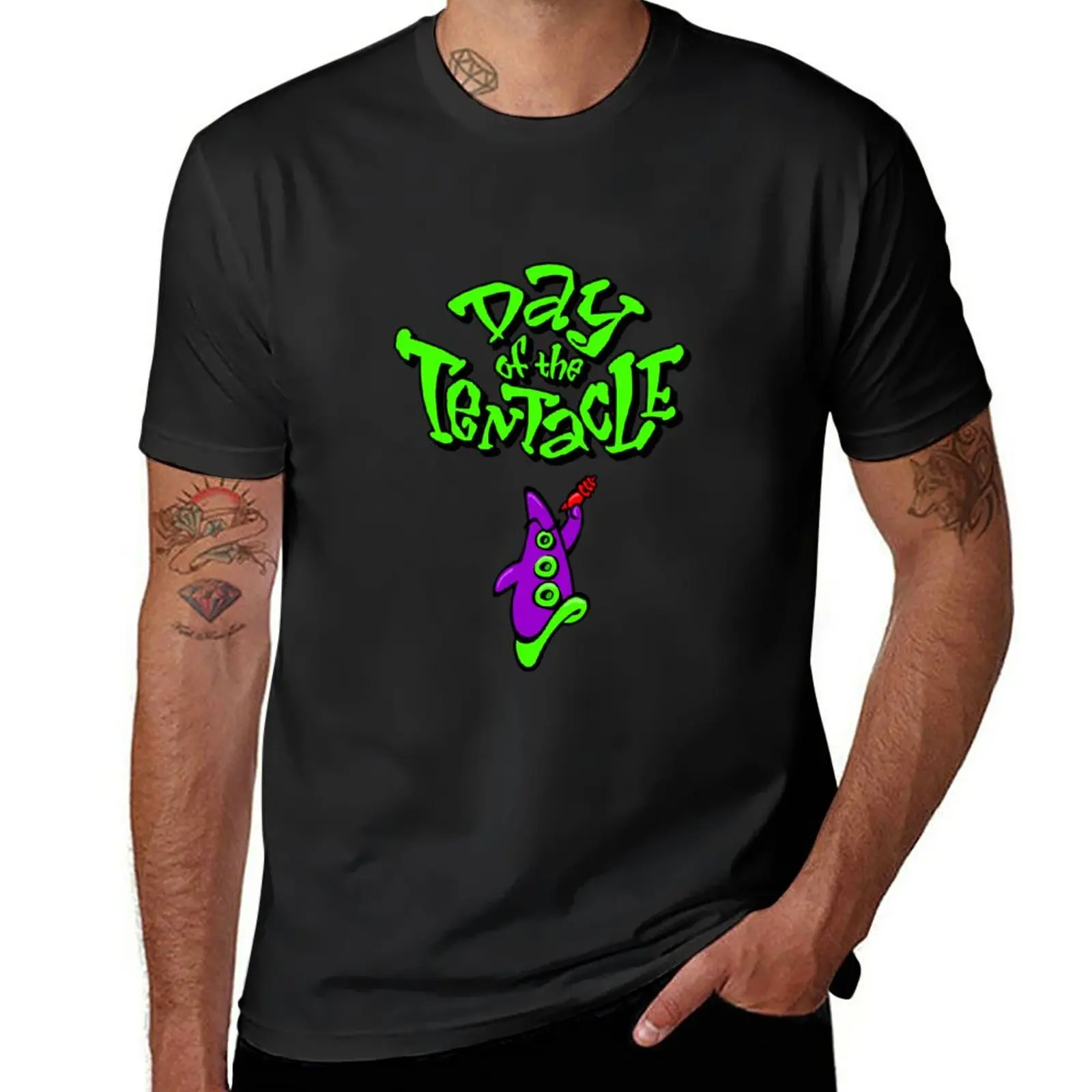 

New Maniac Mansion - Day of the Tentacle T-Shirt Tee shirt Short t-shirt t shirts for men cotton