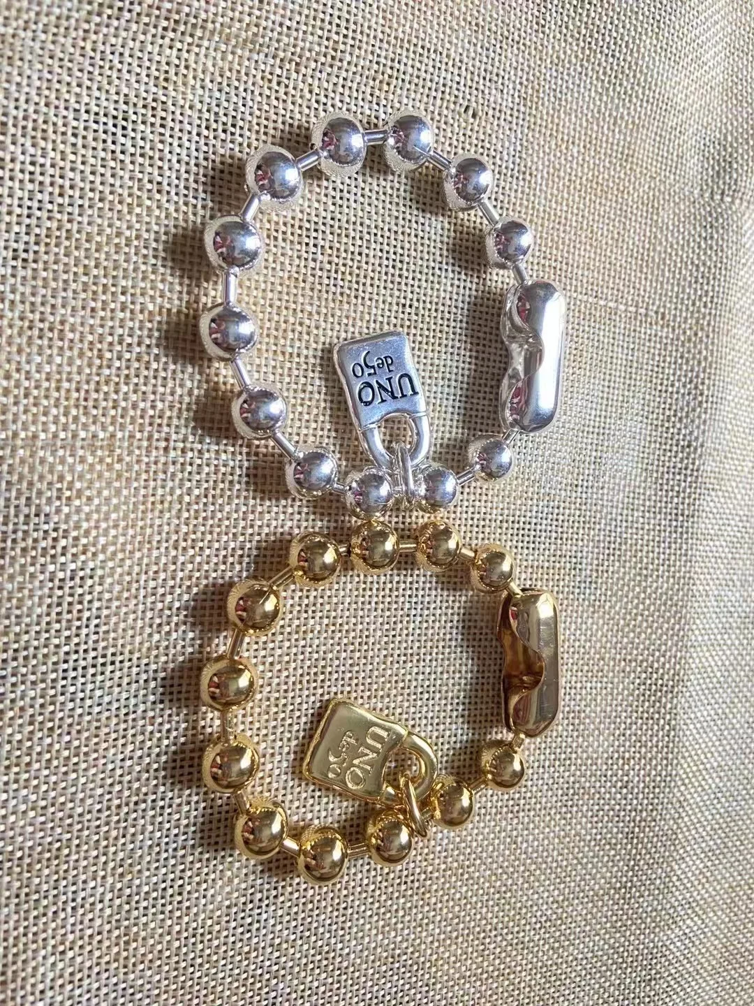 Padlock Pendants Alloy Beaded Necklace Bracelet Set Punk Jewelry Fashion Goth Jewelry Party Punk Long Necklace