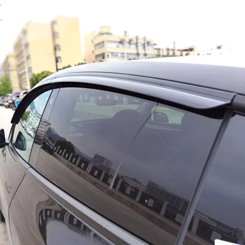 For Tesla Model Y Door Window Deflector Sun Rain Shield Weather Vent Visor