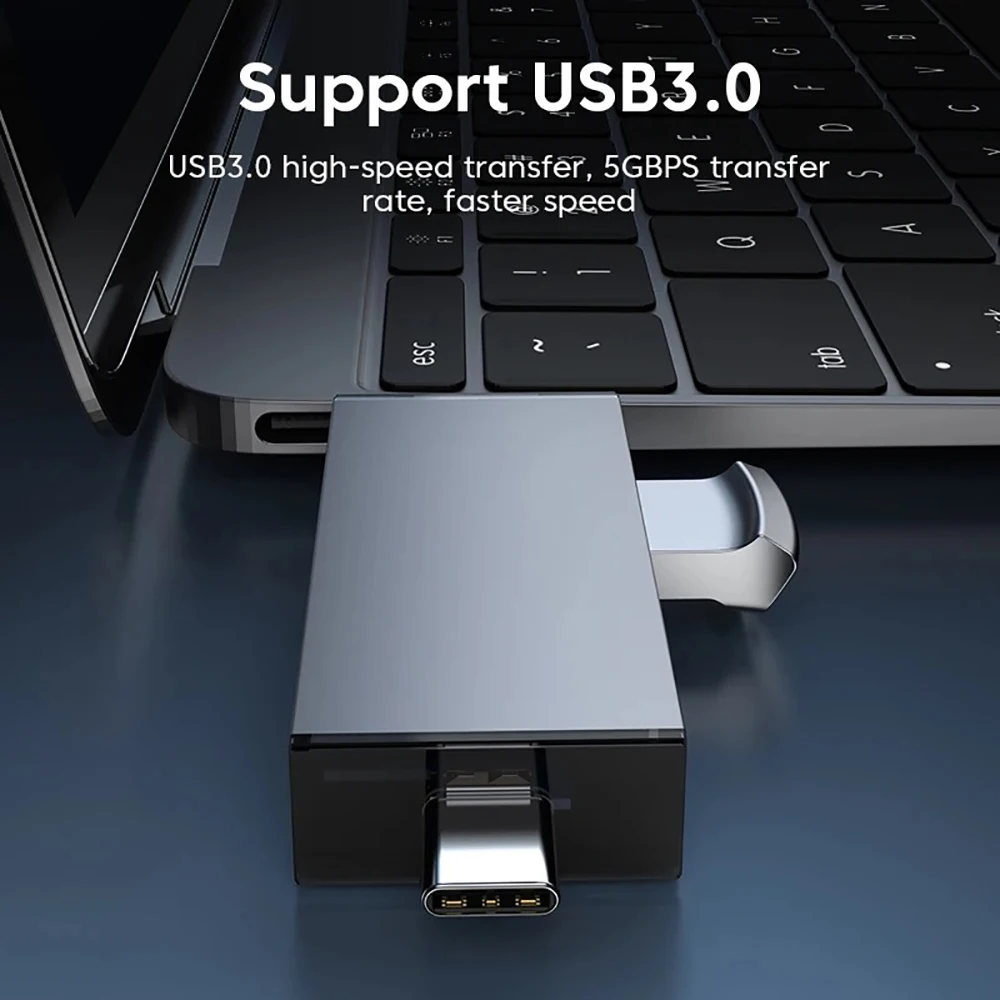 USB 3.0 SD TF Card Reader OTG Adapter USB Flash Drive USB3.0 2.0 Micro to Type C 7 in 1 Smart Memory Card Reader Accessories