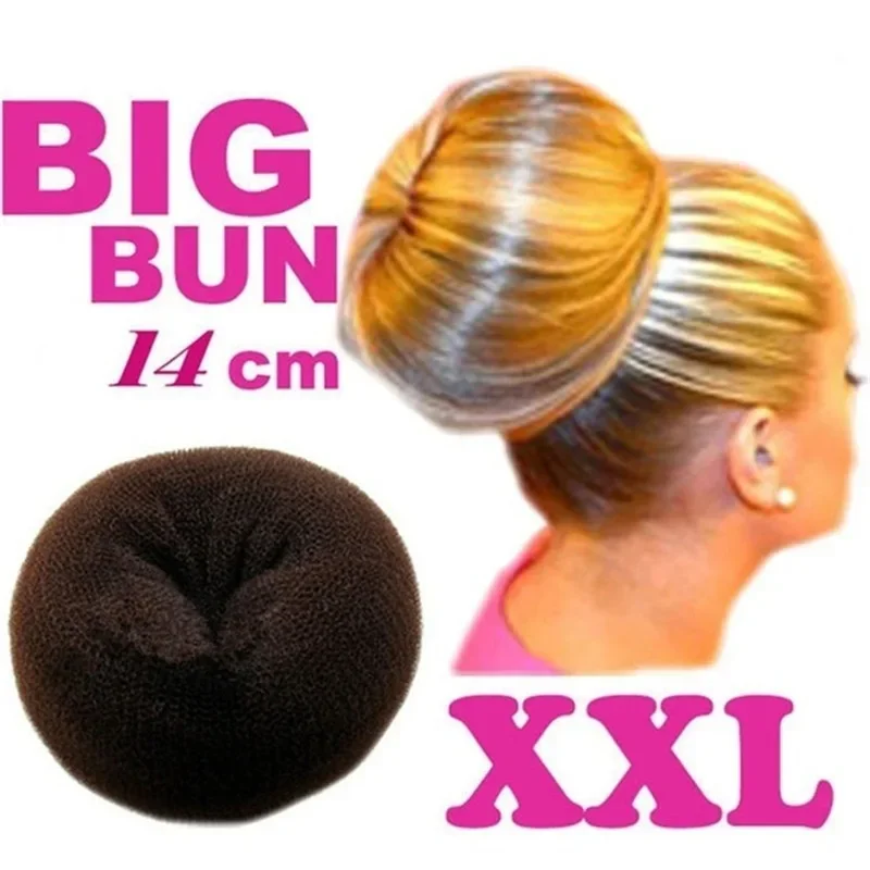 14CM Large Fluffy Ball Donut Princess Hairstyle Headwear Personalized Multi-functional Salon Styling Tool Accessories for Women