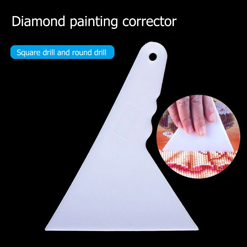 5D Diamond Painting Aligning Tools Square Round Diamond Universal Plastic Mosaic Pictures Fix Tool White for DIY Art Kit diamond painting accessories
