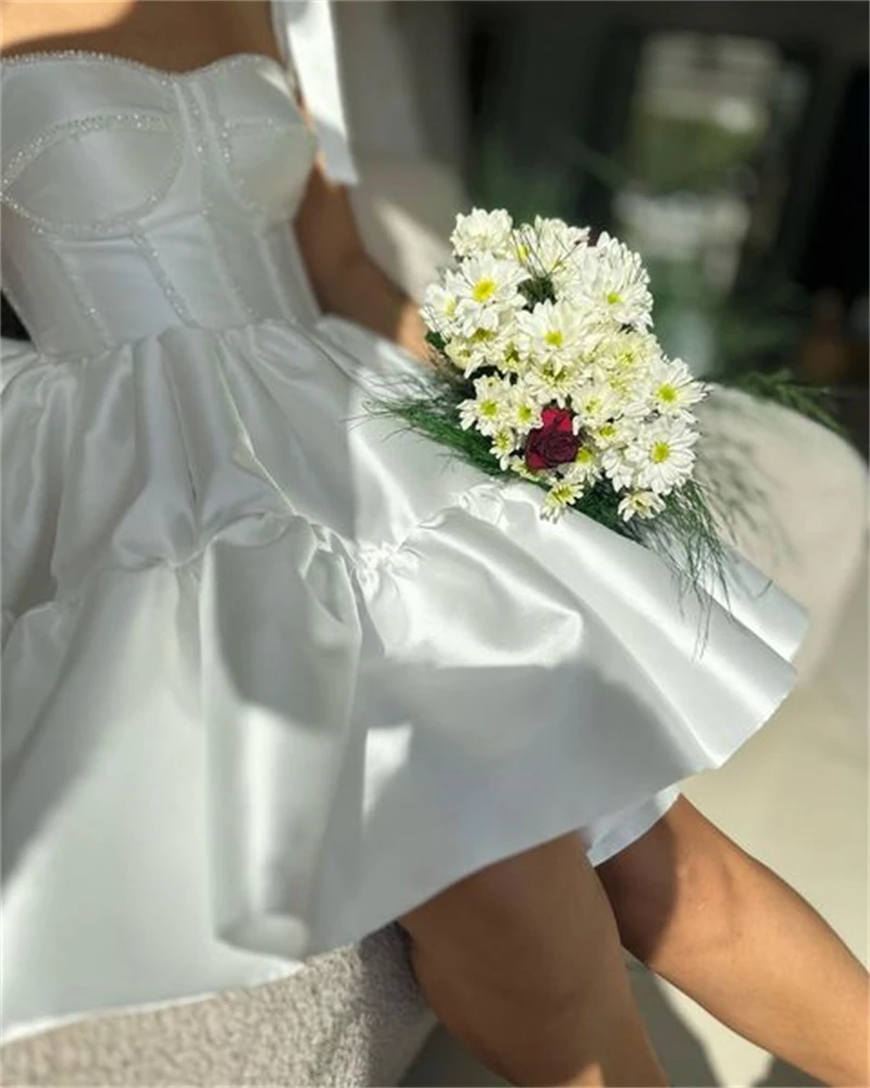 Рисунок 3 - Сексуальные короткие атласные свадебные