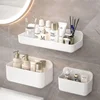 Bathroom Shelf No Drill Wall Mounted Shampoo Bottle Shower Corner Rack Toilet Storage Rack Plastic Bathroom Kitchen Accessories 1