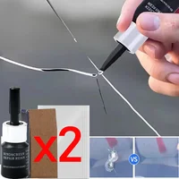 Car Glass Scratch Repair Fluid Agent Set Windscreen Window Glass Nano Scratch Crack CrackResin Repair Agent Tools Auto Accessory 1