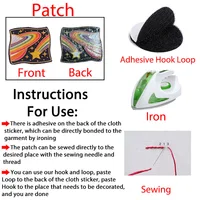 Buy ''Explore in Style: Buy Outdoor Wave Sun Iron-On Patches - Adventure Embroidery Patch Badges Online" - Image 6