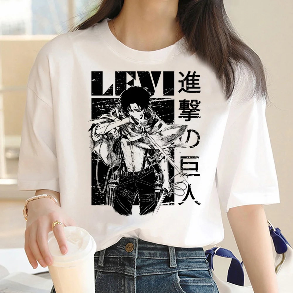 

Attack on Titan tshirt women graphic funny Y2K t shirt girl graphic funny comic clothing