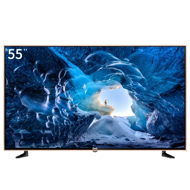 Dq Tv-Vendita Calda Real 4K Uhd 55 Pollici Led Tv Smart Tv Con Smart Tv In Vetro Temperato Android E Wifi