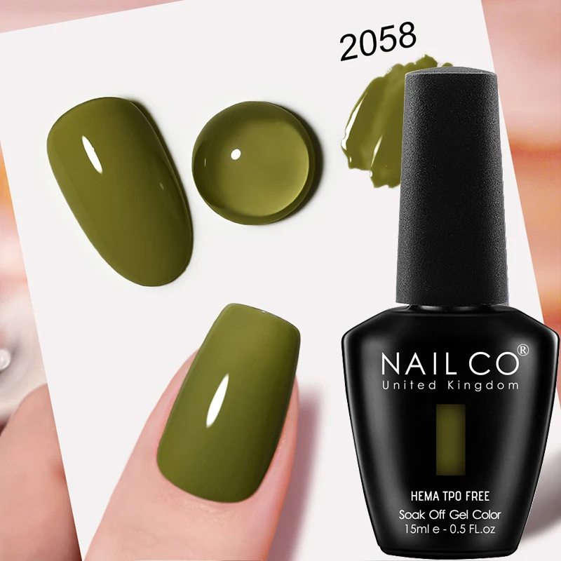 NAILCO Premium Soft Color Gel Polish - Vibrant Semi-Permanent Varnish, HEMA & TPO Free