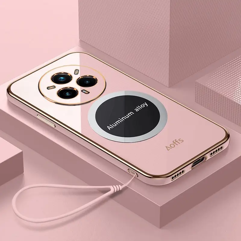 Sleek Magnetic TPU Plating Protective Phone Case - Soft & Slim Design