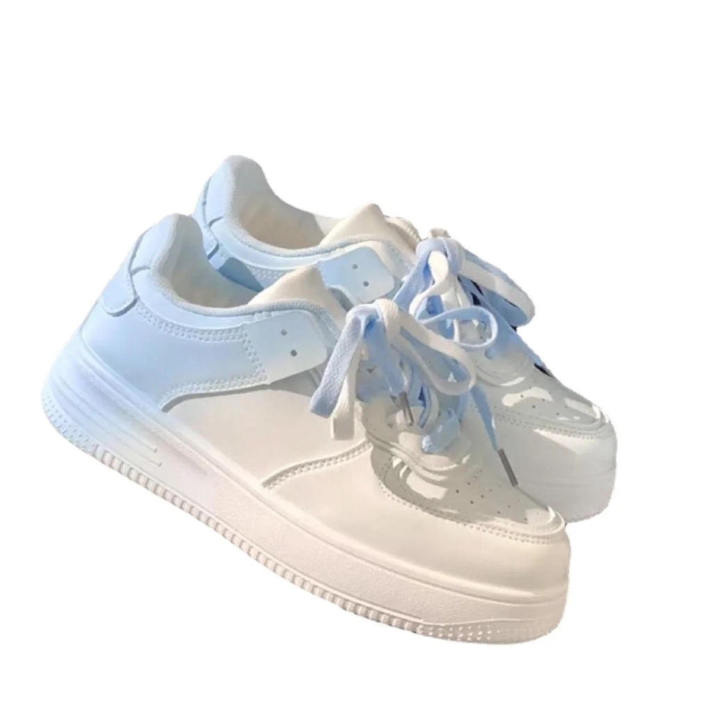 Women Sports Board Shoes Gradient Sneakers White Sports Board Shoes Women Thick-soled Spring Summer Female Casual Sneakers Jogging Shoes Girls