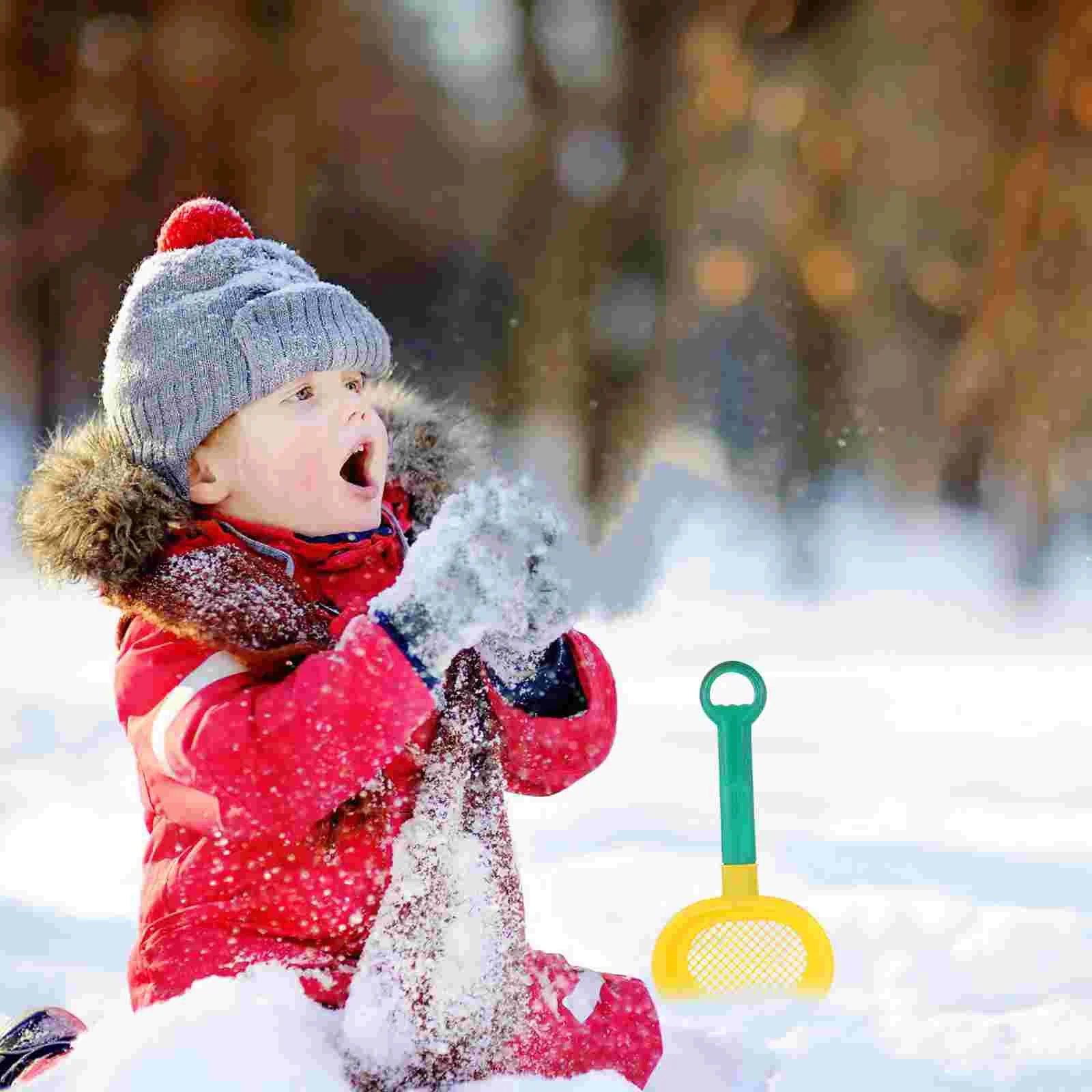 8 Pcs Sand Sifter Toy Shovels for Kids Beach The Educational Plaything Sieve 3