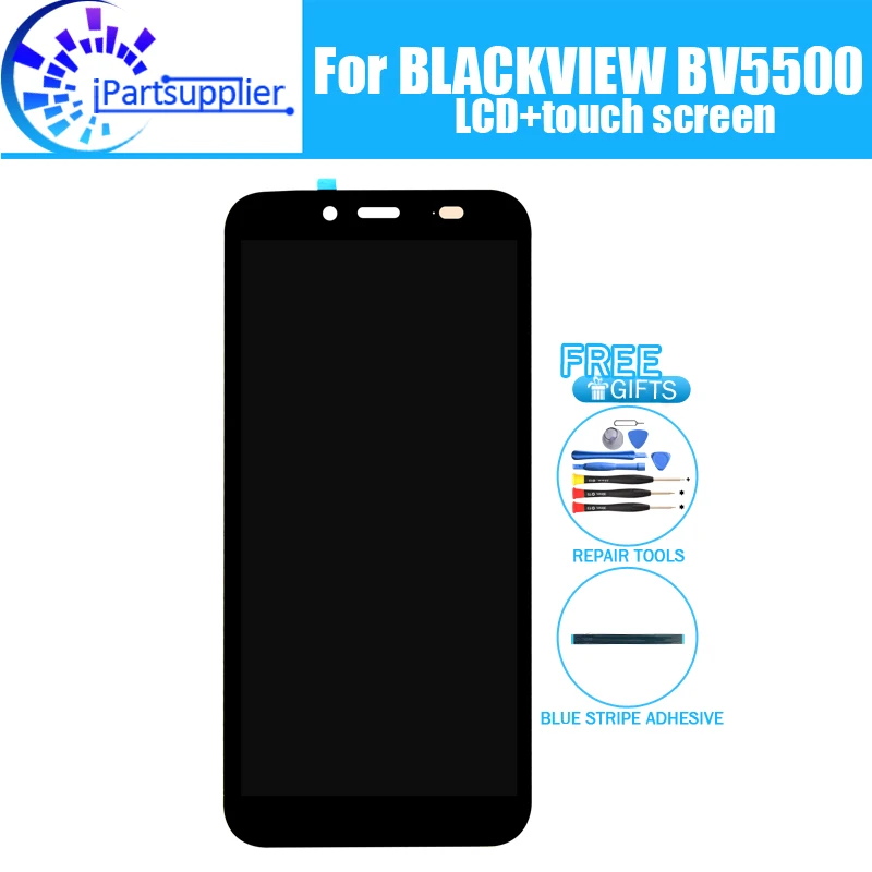 

BLACKVIEW BV5500 ЖК-дисплей + сенсорный экран 100% оригинальный протестированный ЖК-дигитайзер стеклянная панель Замена для BLACKVIEW BV5500