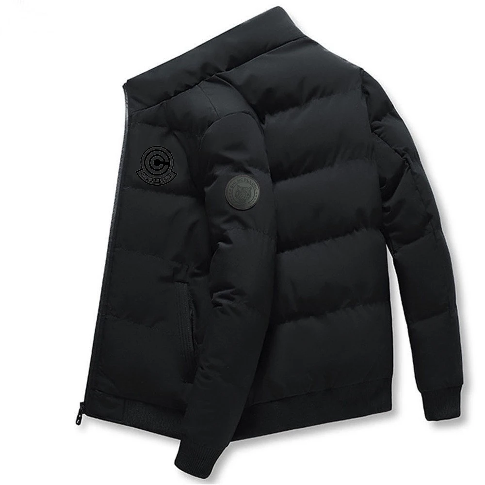 Winter Herren Baumwolljacke Lässig Warm Bedruckt Stehkragen Baumwollkleidung Trendy Fashion Casual_voghion.com