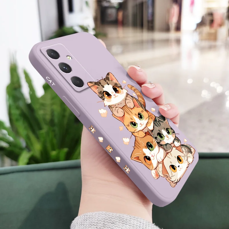 Adorable Soft Cat Design Phone Case