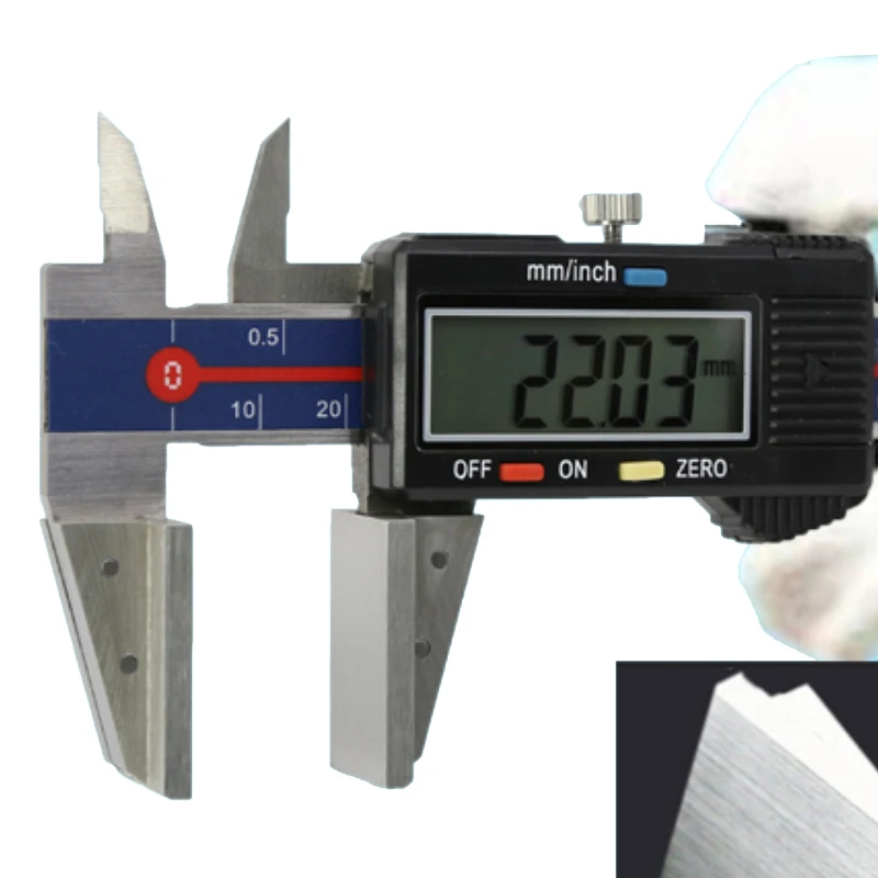 0 150mm 6inch Wire rope calipers wide large jaw BROAD FACE cable