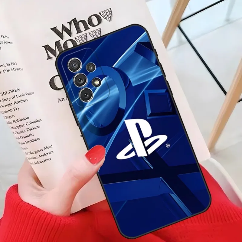 PS5 핫 게임 플레이스테이션 폰 케이스, 삼성 갤럭시 S30, S23, S20, S22, S21, S9, S10, M14, M54, F14, F54 프로 플러스, 울트라 Fe 후면 커버