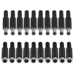 DC Power Plug Socket Welding Connector - 5 Pairs/10 Pairs, 5.5x2.1mm (10 pairs)