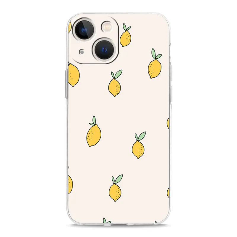 Mediterranean Lemon Luxury Transparent Shockproof Phone Case