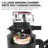 Direct Wire Garbage Disposer For Kitchen Sinks With Power Cord 2