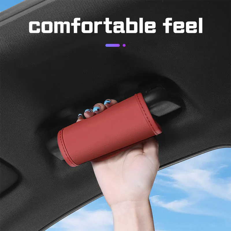 현대 N 라인 i40 i30 i20 i10 소나타 엘란트라 FE 엑센트 투싼 코나 차량용 루프 암레스트 커버 PU 가죽 글러브 보호 매트