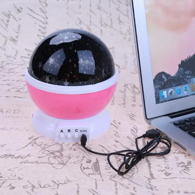 LED Rotating Night Light Projector Starry Sky Star Master Children Kids Sleep Romantic LED USB Projector Lamp Child Gifts 1